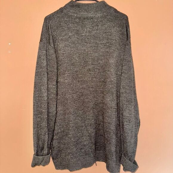 Harbor Bay Men's Brown Full Zip Mock Collar Sweater - XLT - Picture 7 of 7